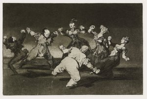 Fröhlicher Unsinn (Disparate alegre), Platte 12 aus "Los Proverbios", ca.1819-24
