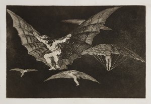 Eine Art zu fliegen von Francisco Jose de Goya y Lucientes