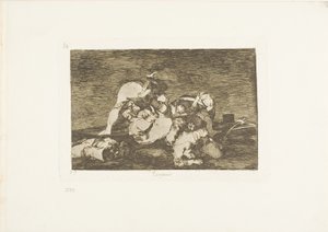 Weder diese, Platte zehn aus Die Schrecken des Krieges von Francisco Jose de Goya y Lucientes