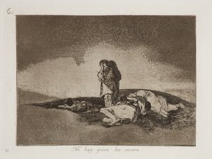 Es gibt niemanden, der ihnen hilft von Francisco Jose de Goya y Lucientes