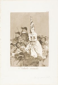 Nichts konnte dagegen getan werden, Tafel 24 aus Los Caprichos von Francisco Jose de Goya y Lucientes