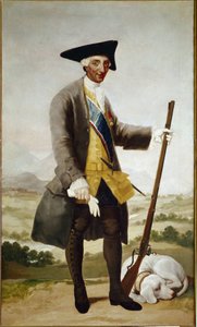 Porträt von Karl III. als Jäger von Francisco de Goya