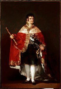 Porträt von König Ferdinand VII. im königlichen Kostüm von Francisco de Goya