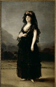 Porträt von Königin Maria Luisa mit Mantilla von Francisco de Goya