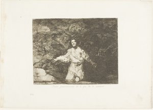 Traurige Vorahnungen dessen, was passieren wird, Platte eins aus Die Schrecken des Krieges von Francisco Jose de Goya y Lucientes