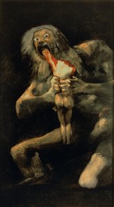 Saturn verschlingt einen seiner Söhne von Francisco de Goya