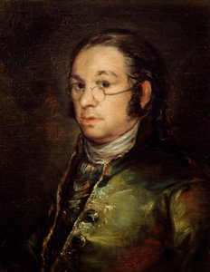 Selbstporträt mit Brille von Francisco de Goya