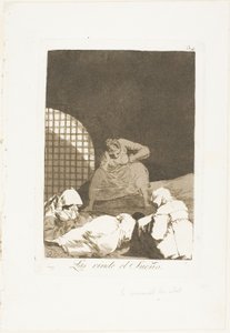 Der Schlaf übermannt sie, Platte 34 aus Los Caprichos von Francisco Jose de Goya y Lucientes