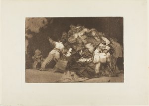 Die Krallen einer Katze und das Kleid eines Gläubigen - ähnlich wie das Laster oft in der Gewohnheit der Tugend gekleidet ist, Platte neun aus Los Proverbios von Francisco Jose de Goya y Lucientes