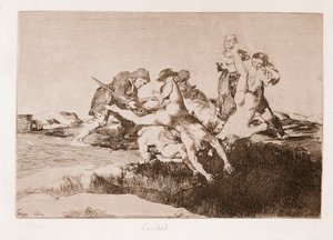 Die Schrecken des Krieges: Barmherzigkeit (Gravur nach Zeichnung) von Francisco de Goya