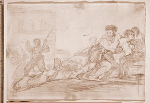 Die Schrecken des Krieges: Er hat es verdient von Francisco de Goya
