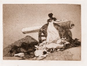 Die Schrecken des Krieges: Welch ein Mut! von Francisco de Goya