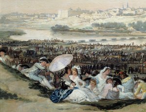 Die Prärie von San Isidro (San Isidro) Blick auf die Stadt Madrid von der Einsiedelei San Isidoro von Francisco de Goya