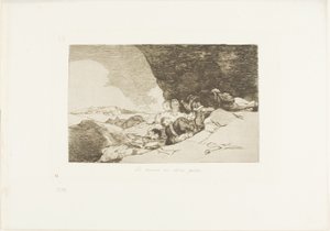 Das Gleiche anderswo, Platte 23 aus Die Schrecken des Krieges von Francisco Jose de Goya y Lucientes