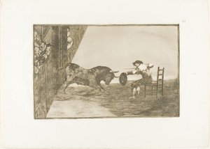 Der Mut von Martincho in der Arena von Saragossa, Platte 18 aus Die Kunst des Stierkampfs von Francisco Jose de Goya y Lucientes