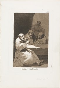 Sie sind heiß, Platte 13 aus Los Caprichos von Francisco Jose de Goya y Lucientes
