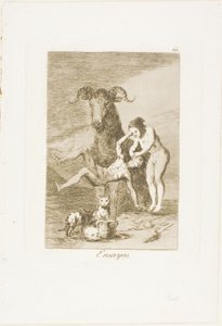 Prüfungen, Platte 60 aus Los Caprichos von Francisco Jose de Goya y Lucientes