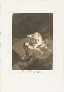 Wer hätte das gedacht!, Platte 62 aus Los Caprichos von Francisco Jose de Goya y Lucientes