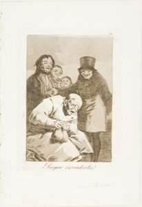 Warum verstecken?, Platte 30 aus Los Caprichos von Francisco Jose de Goya y Lucientes
