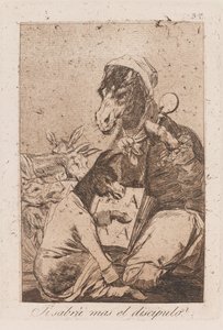 Wird der Schüler mehr wissen als der Meister? von Francisco de Goya