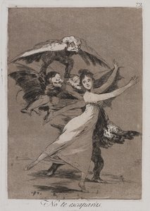 Du wirst nicht entkommen (No te escarparas) von Francisco de Goya