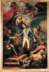 Karl IV. von Spanien ernennt Manuel Godoy zum Admiral der Marine von Francisco Llacer y Valdermont