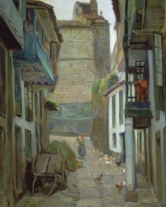 Calle de Santa Maria – Betanzos von Francisco Llorens Diaz