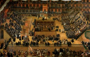 Auto de Fe auf der Plaza Mayor, Madrid, 1683 von Francisco Rizi
