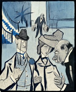 Ein englisches Paar checkt in ein französisches Hotel ein, 1903 von Francisco Sancha y Lengo