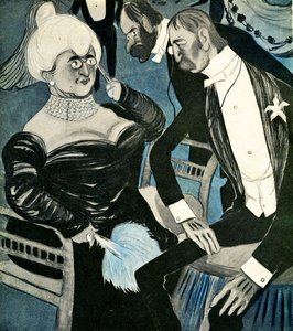 Ein Engländer bittet eine Französin zum Tanz, 1905