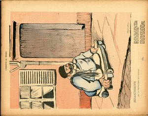 Die Butterplatte, Nummer 47, Satirisch in Farben von Francisco Sancha y Lengo
