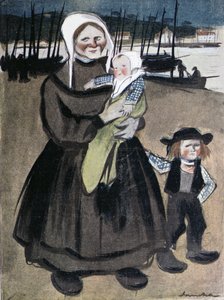 Die Hungersnot in der Bretagne, Illustration aus einer Sonderausgabe von 