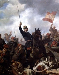 General Juan Prim y Prats (1814-70) in der Schlacht von Tetouan 1860