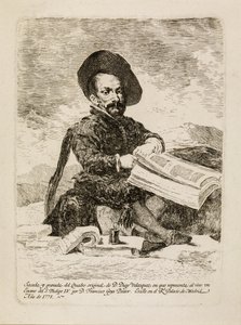 Ein Zwerg [El Primo] von Francisco de Goya