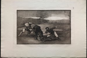 Stierkämpfe: Eine andere Art der Jagd zu Fuß von Francisco de Goya