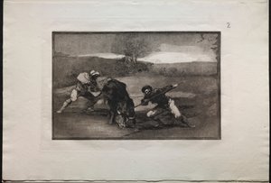 Stierkämpfe: Eine andere Art der Jagd zu Fuß, 1876 von Francisco de Goya