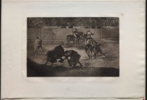 Stierkämpfe: Pepe Illo macht den Pass des Recorte von Francisco de Goya