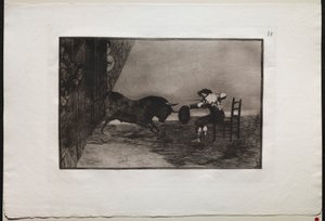 Stierkämpfe: Der Mut von Martincho in der Arena von Saragossa von Francisco de Goya