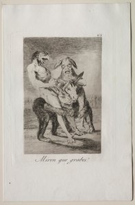 Caprichos: Schau, wie feierlich sie sind! von Francisco de Goya