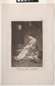 Caprichos: Weil sie empfänglich war. von Francisco de Goya