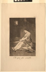 Caprichos: Weil sie empfänglich war von Francisco de Goya