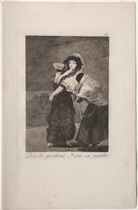 Caprichos: Um Himmels Willen: und es war ihre Mutter. von Francisco de Goya