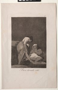 Caprichos: Es ist schön gespannt von Francisco de Goya