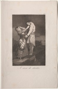 Caprichos: Auf der Jagd nach Zähnen von Francisco de Goya