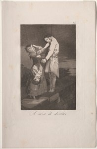 Caprichos: Auf der Jagd nach Zähnen von Francisco de Goya