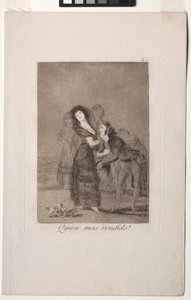 Caprichos: Wer von ihnen ist mehr überwältigt? von Francisco de Goya
