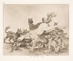 Sie verteidigen sich gut (78) von Francisco de Goya