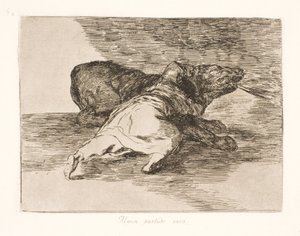 Er bekommt etwas davon! (40) von Francisco de Goya