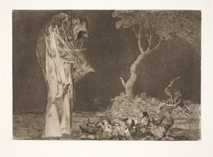 Die törichte Angst (Verliere nicht das Ansehen wegen Angst) von Francisco de Goya