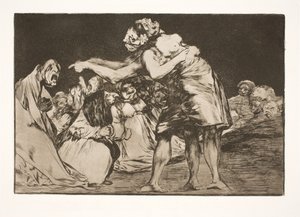 Die törichte Ehe (Sie, die heiraten will, verpasst nie die Gelegenheit, dies zu erzählen) von Francisco de Goya